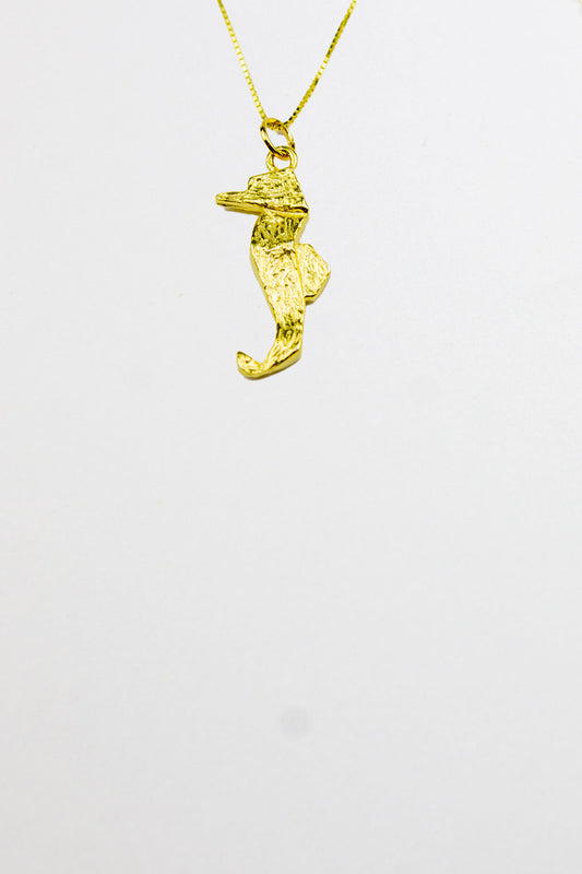 İtalyan Zincirli Denizatı Kolye- Gold / 925 Ayar Gümüş