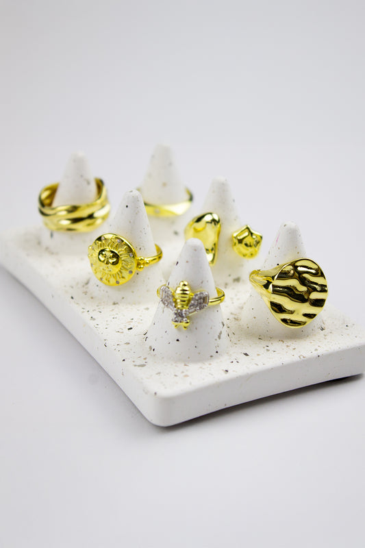 Arı Serçe Parmak Yüzük / 925 Ayar Gümüş