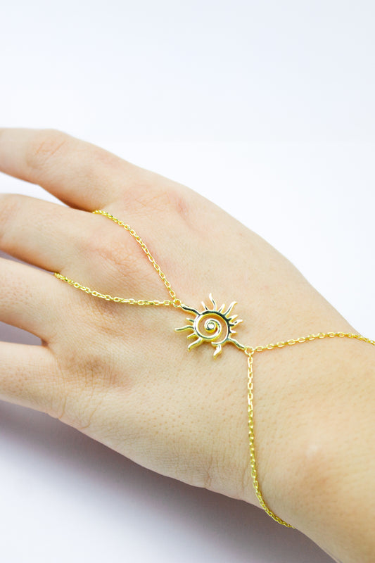 Spiral Güneş Şahmeran / 925 Ayar Gümüş