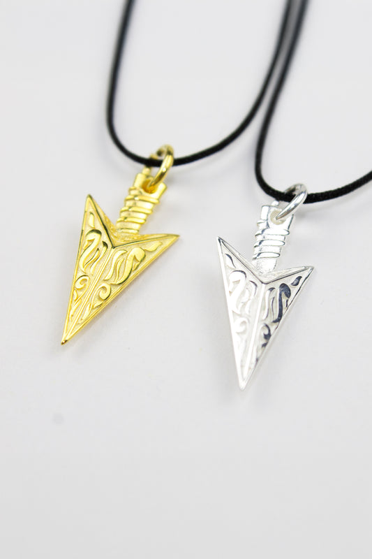 Siyah İpli Unisex Kolye / 925 Ayar Gümüş