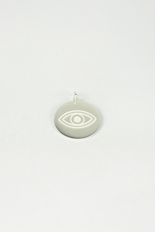 Göz Plaka Kolye Ucu / 925 Ayar Gümüş - The Leia