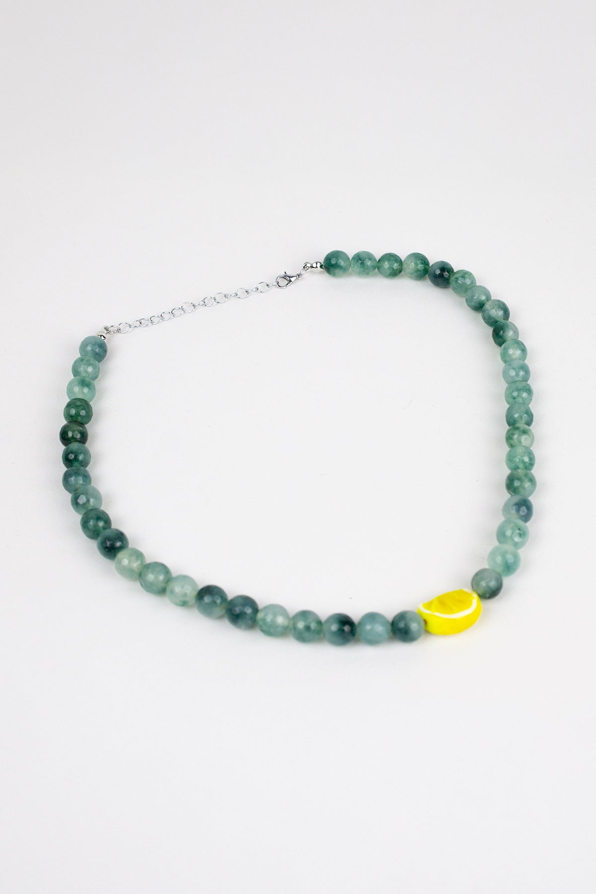 Limon Murano Yeşil Doğal Taş Kolye - The Leia