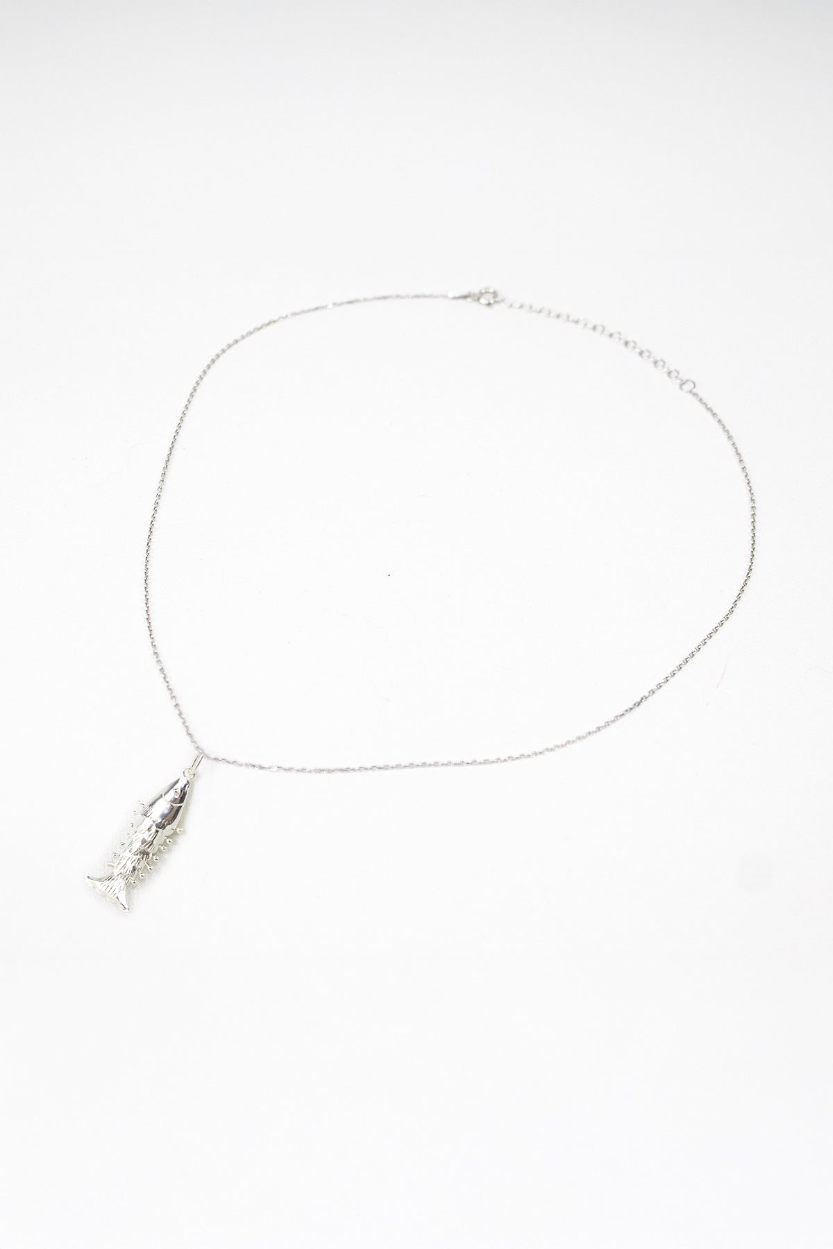 Zincirli Sallanan Balık Kolye - Silver / 925 Ayar Gümüş - The Leia