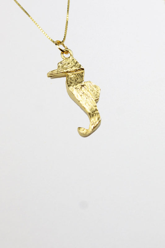 İtalyan Zincirli Denizatı Kolye- Gold / 925 Ayar Gümüş