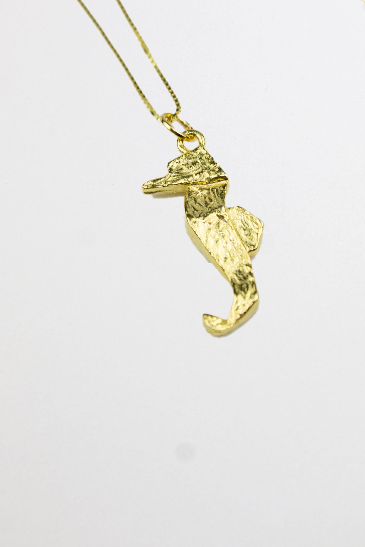 İtalyan Zincirli Denizatı Kolye- Gold / 925 Ayar Gümüş