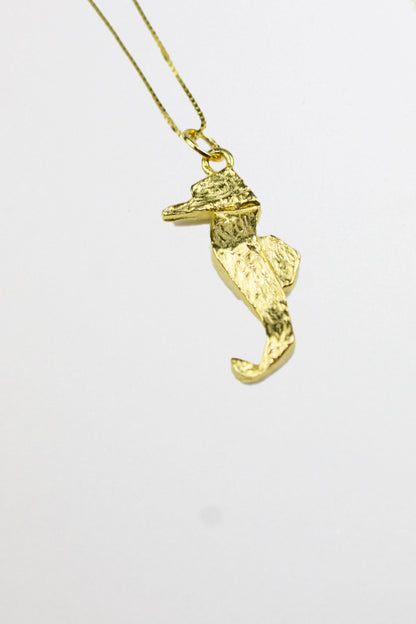 İtalyan Zincirli Denizatı Kolye- Gold / 925 Ayar Gümüş