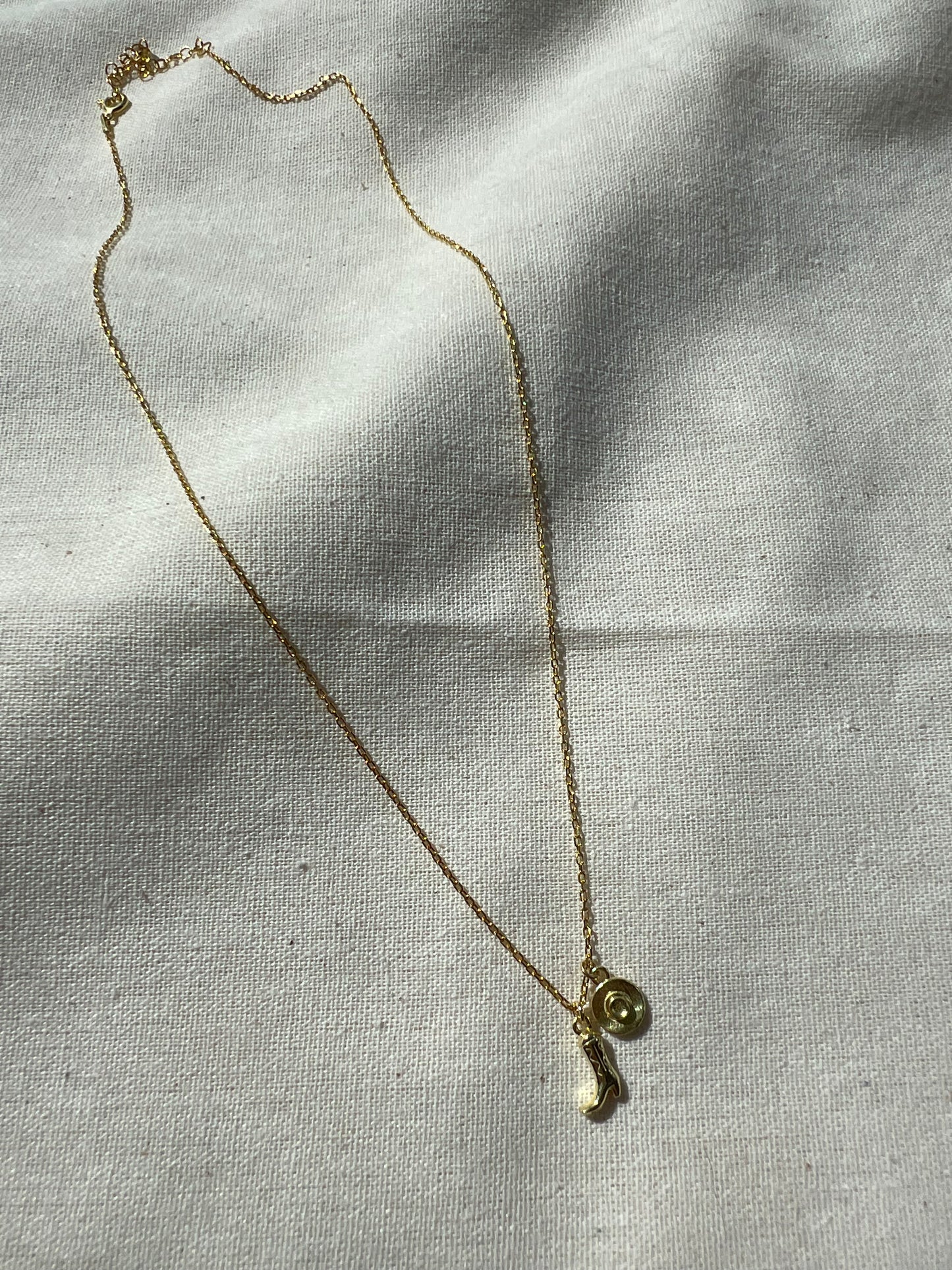 Mini Kovboy Çizme Ve Şapka Kolye / 925 Ayar Gümüş