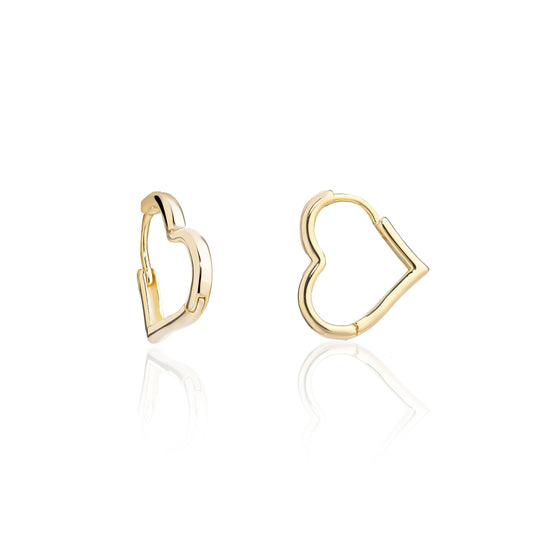 Kalp Küpe / 925 Ayar Gümüş