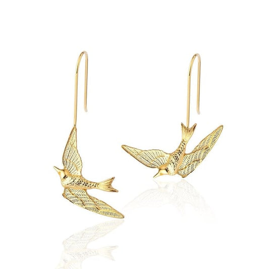 Kuş Küpe / 925 Ayar Gümüş