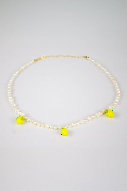 Limon Murano Mini İnci Kolye - The Leia
