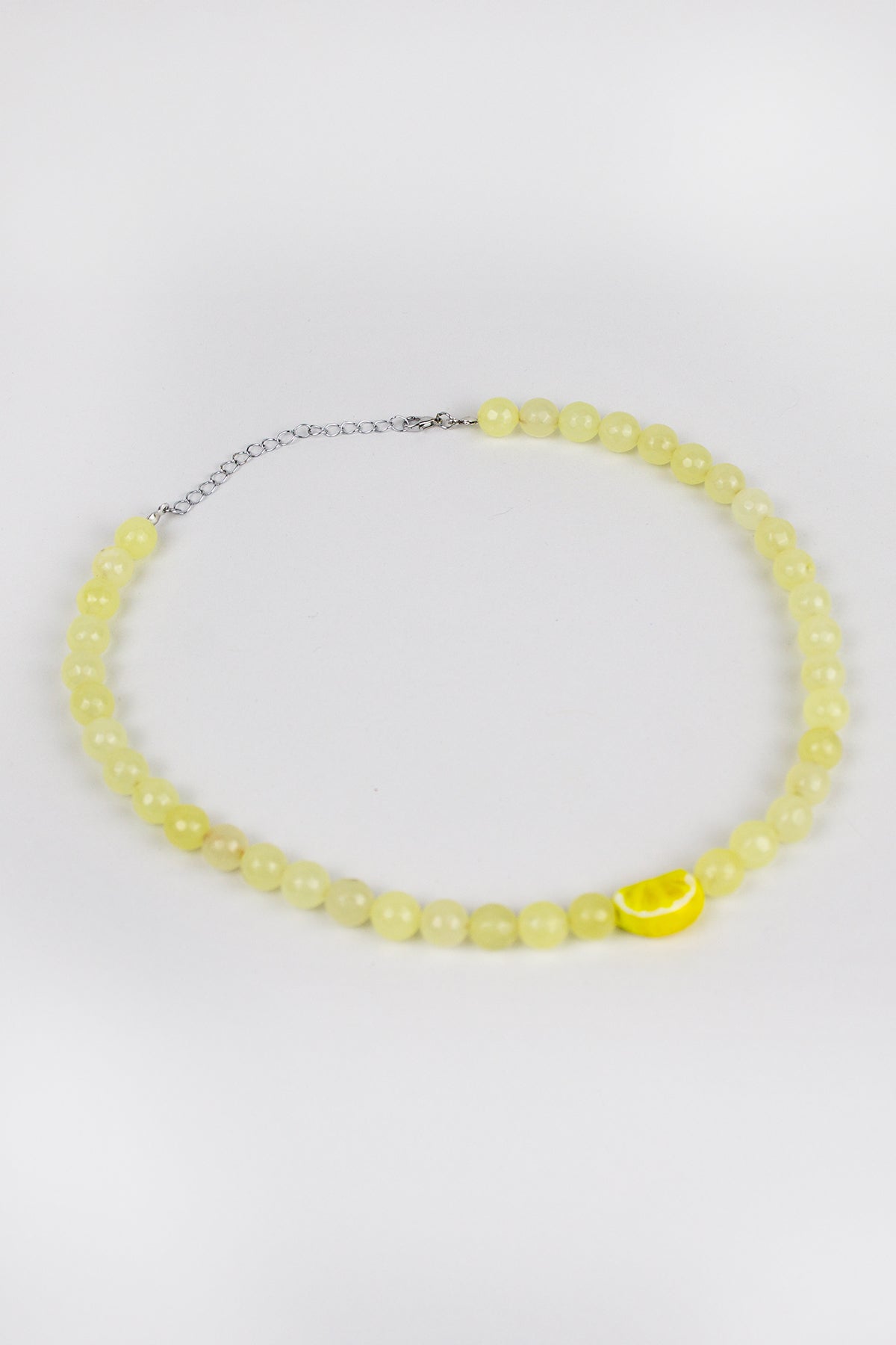 Limon Murano Sarı Doğal Taş Kolye - The Leia
