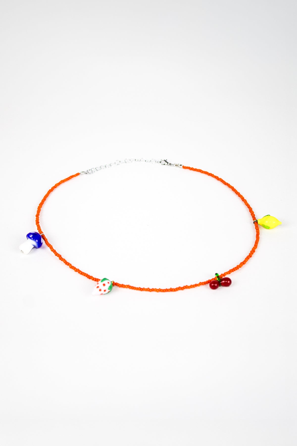 Murano Charm Turuncu Boncuklu Kolye - The Leia