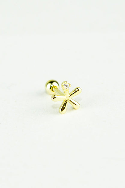 Piercing Kıkırdak Küpe | 925 Ayar Gümüş - The Leia