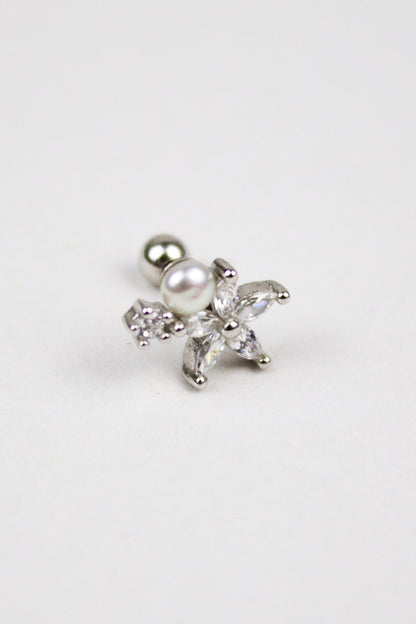 Piercing Kıkırdak Küpe | 925 Ayar Gümüş - The Leia