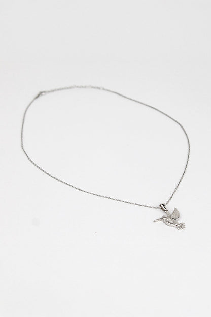 Zincirli Hummingbird Kolye - Silver / 925 Ayar Gümüş - The Leia