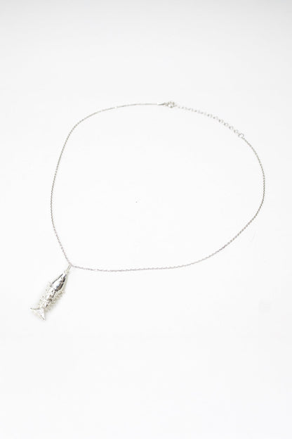 Zincirli Sallanan Balık Kolye - Silver / 925 Ayar Gümüş - The Leia